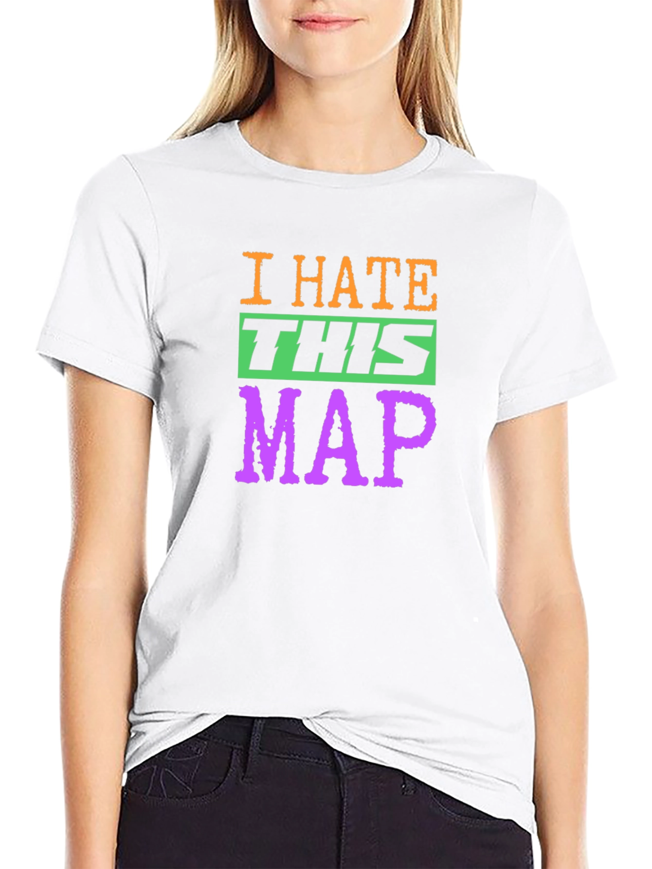 I Hate This Map Graphic T-Shirt