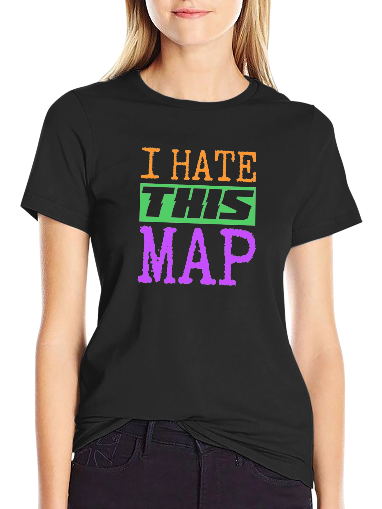 I Hate This Map Graphic T-Shirt