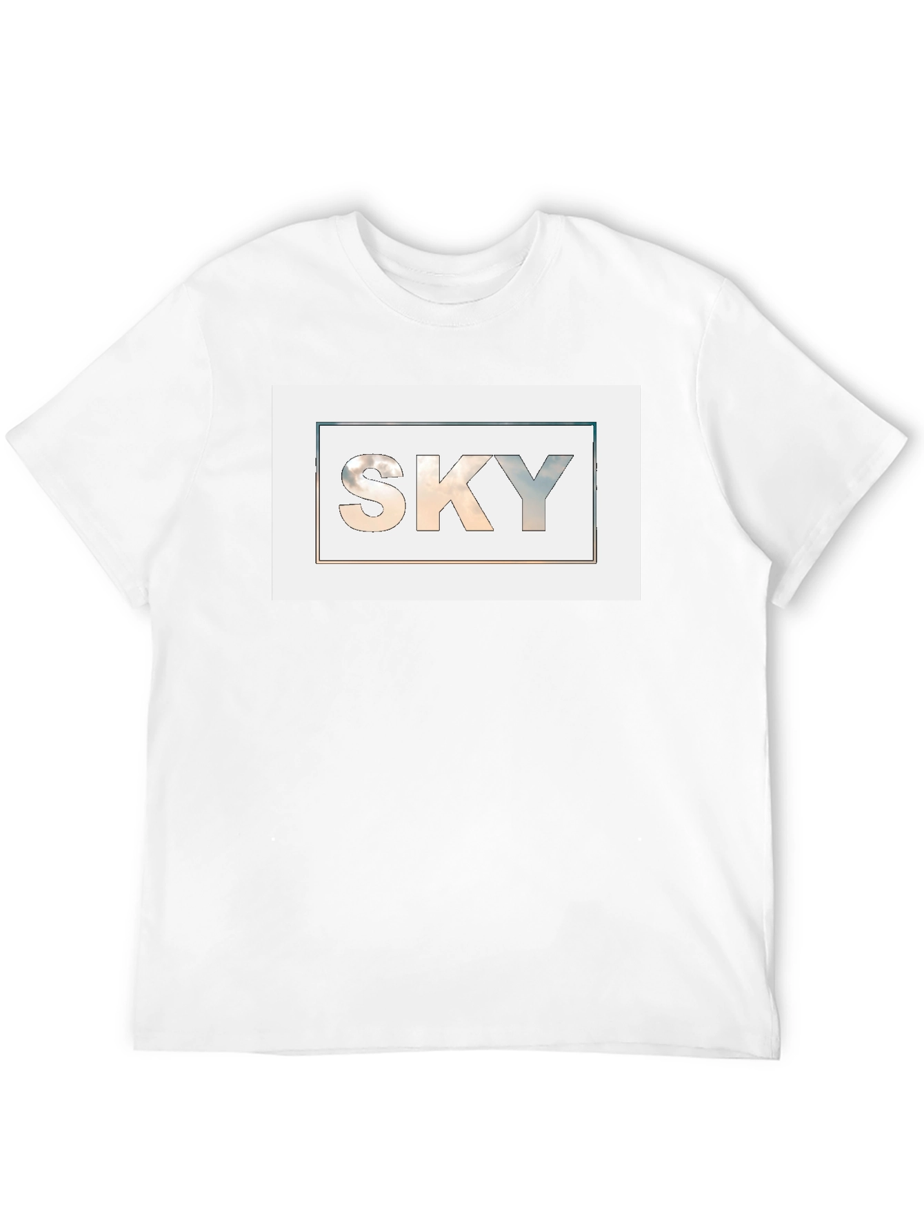Sky Graphic Black T-Shirt for Men