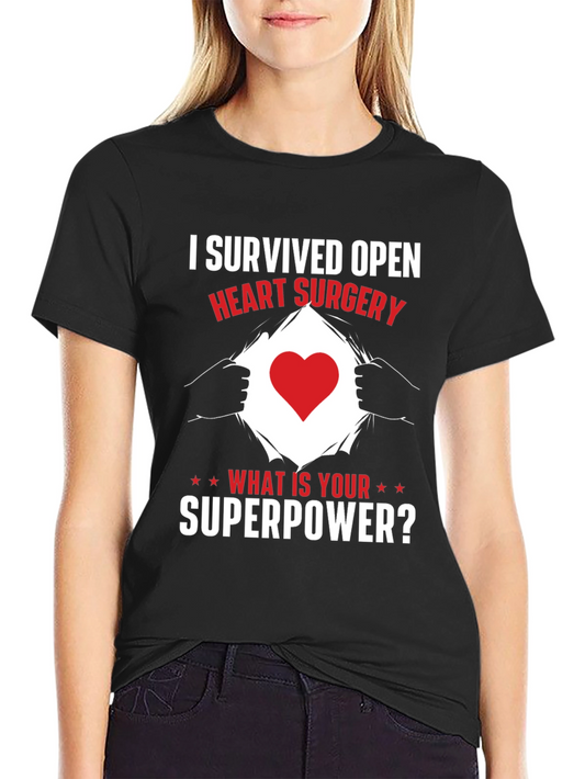 Heart Surgery Survivor Superpower T-Shirt