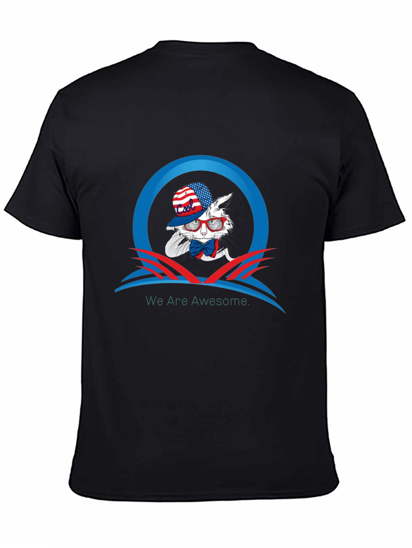 Patriotic Rabbit Graphic T-Shirt - We Are Awesome