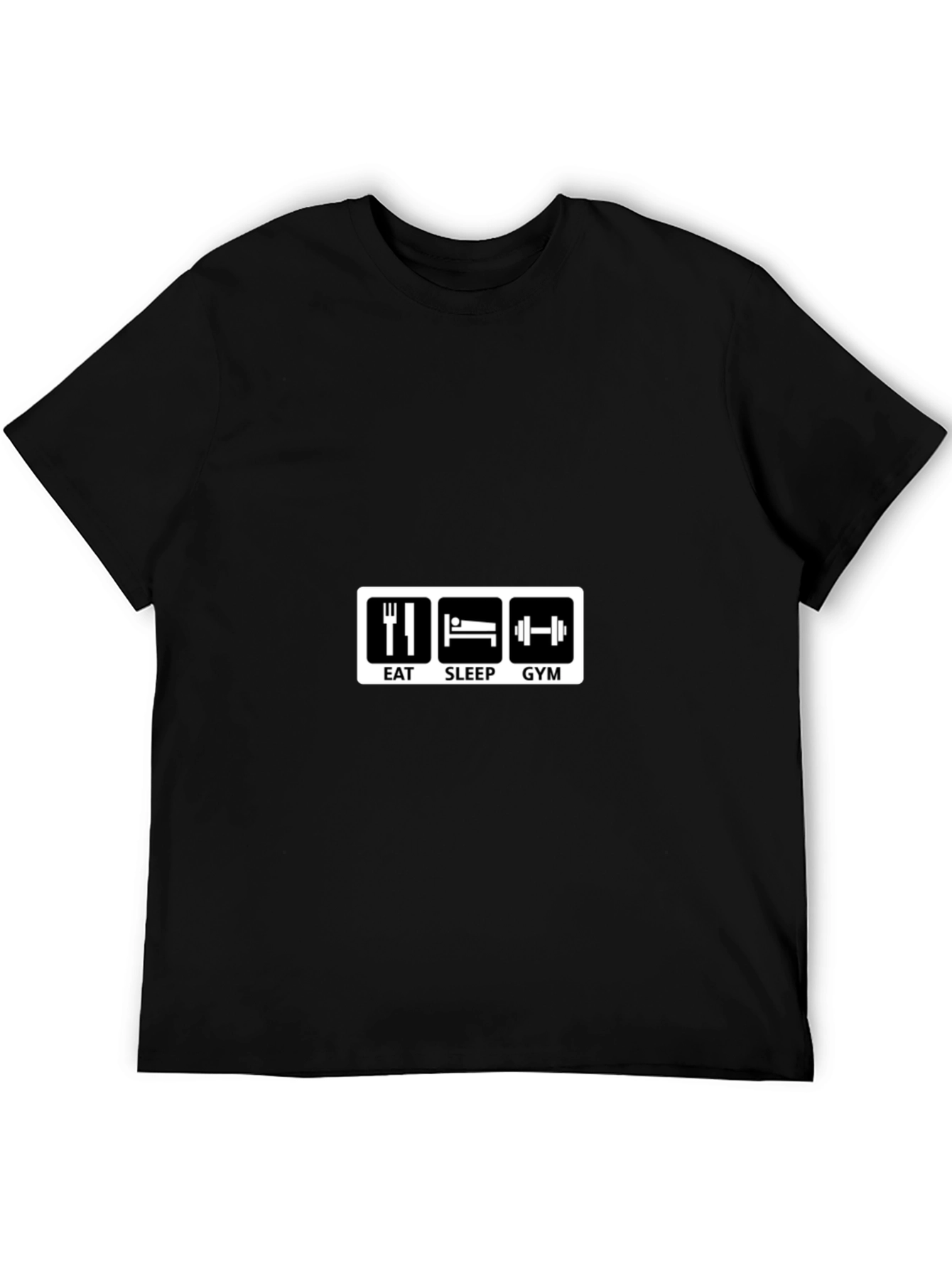 Eat Sleep Gym Black T-Shirt