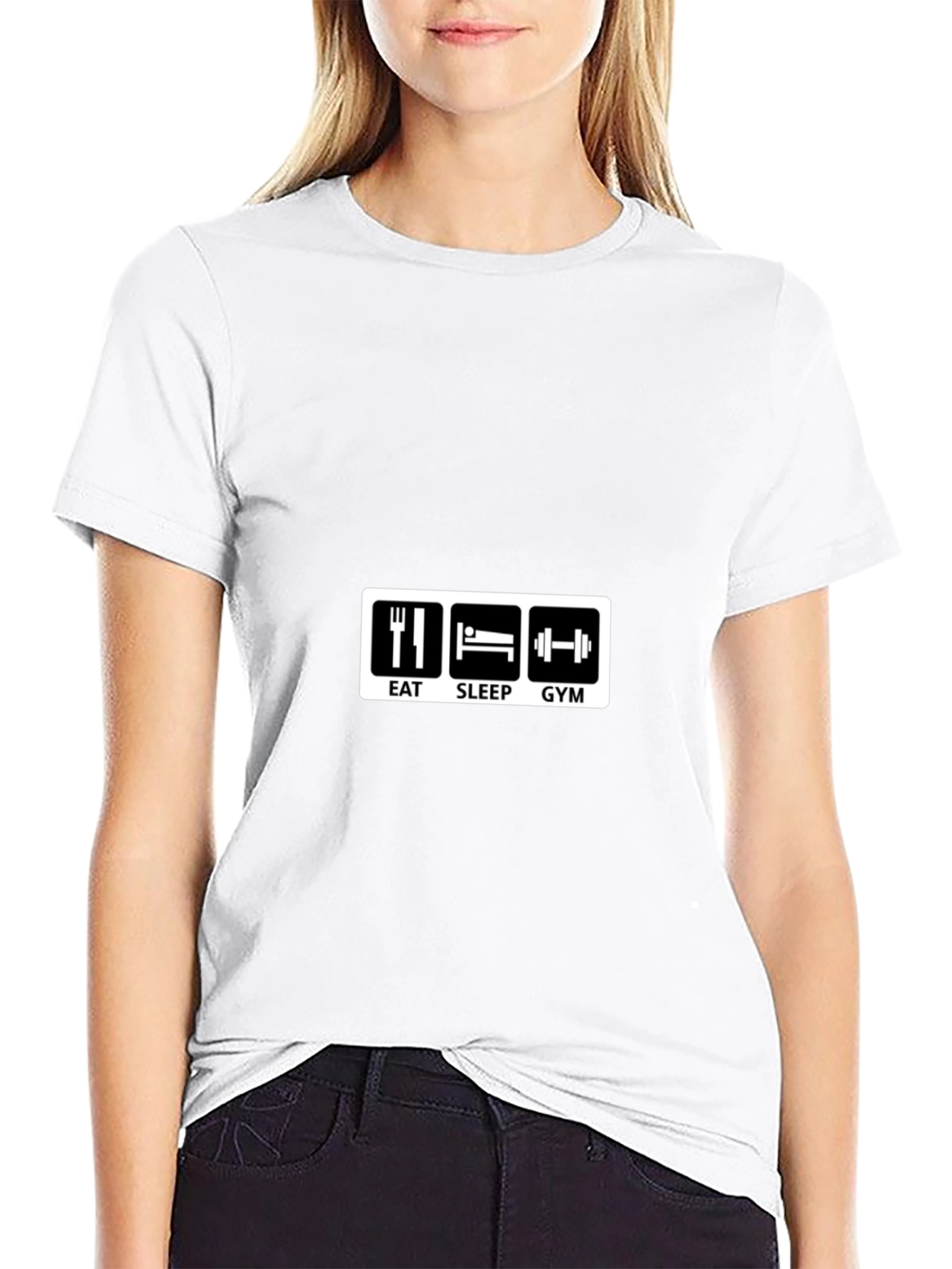 Eat Sleep Gym Black T-Shirt