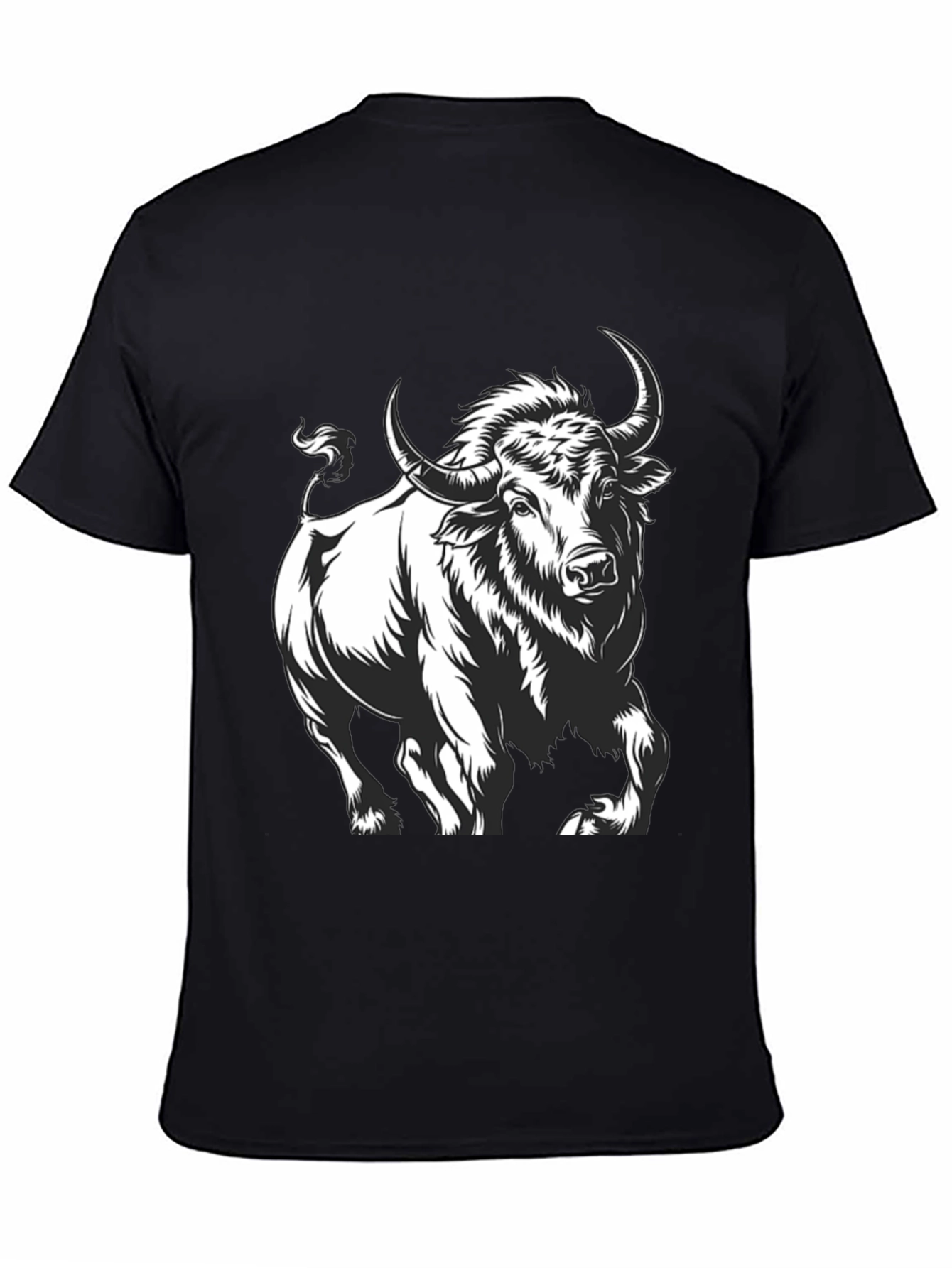 Black Bull Graphic Tee - Bold & Stylish