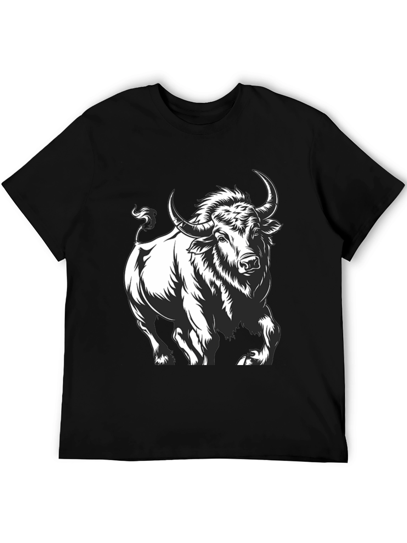 Black Bull Graphic Tee - Bold & Stylish