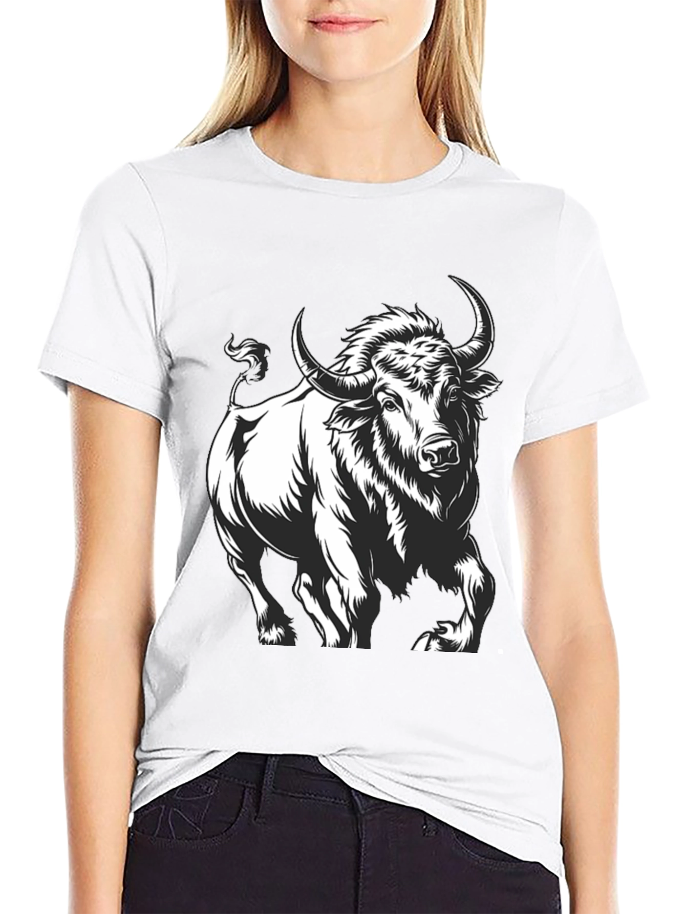 Black Bull Graphic Tee - Bold & Stylish