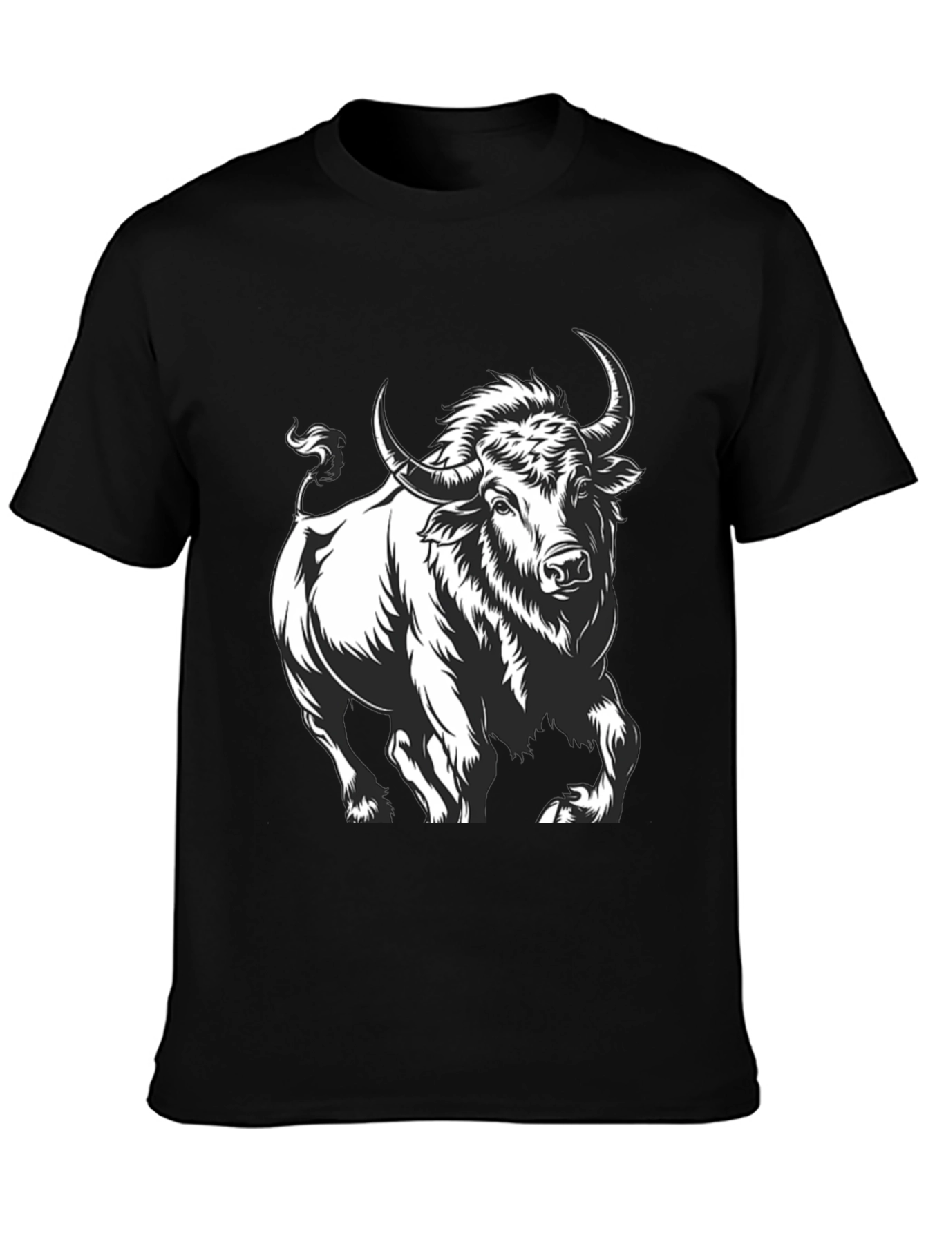 Black Bull Graphic Tee - Bold & Stylish