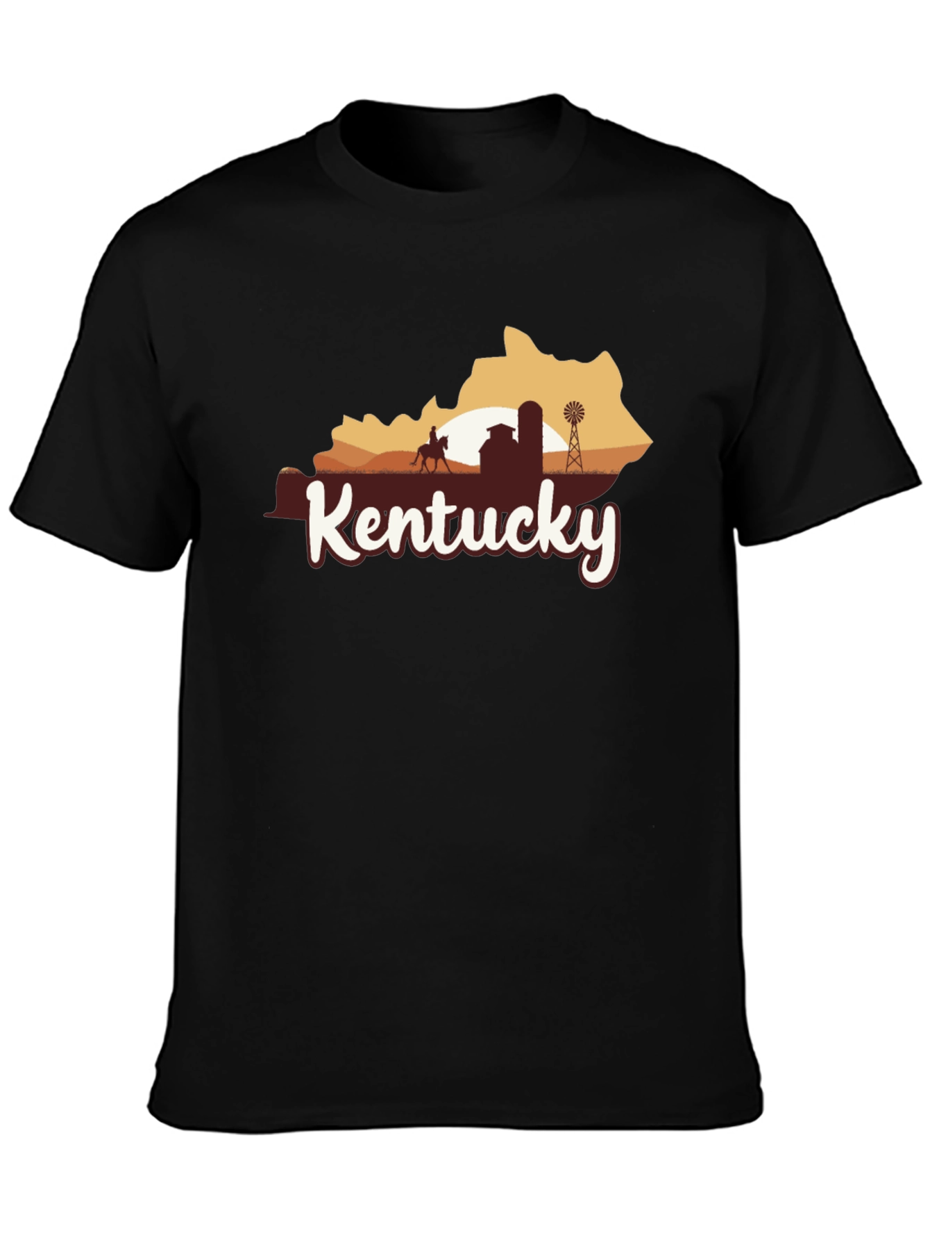 Kentucky State Silhouette Graphic T-Shirt
