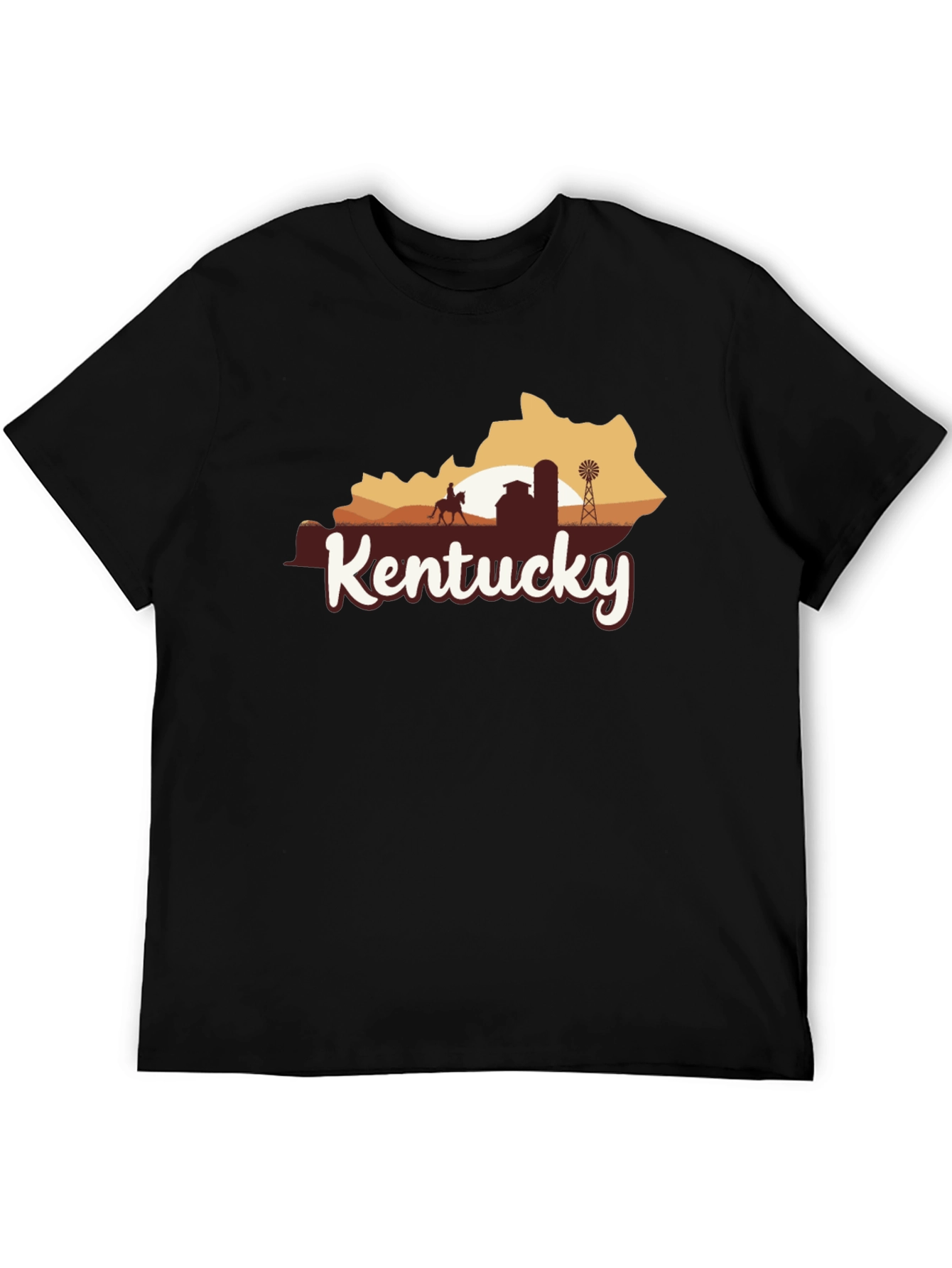 Kentucky State Silhouette Graphic T-Shirt