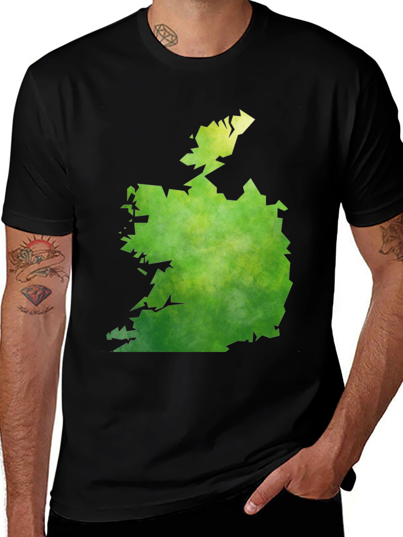 Ireland Map Graphic Tee - Shamrock Country Pride