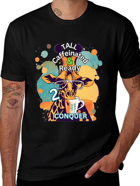 Tall Caffeinated & Ready Giraffe T-Shirt