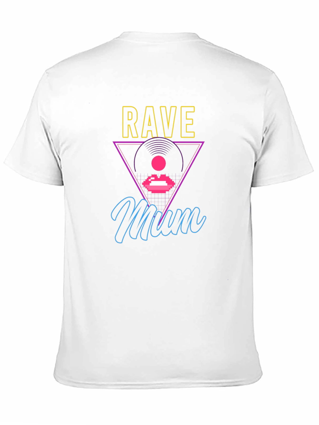 Rave Mum T-Shirt: Neon Graphic Design