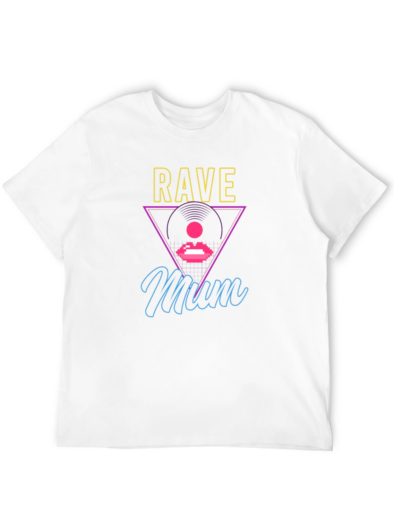 Rave Mum T-Shirt: Neon Graphic Design