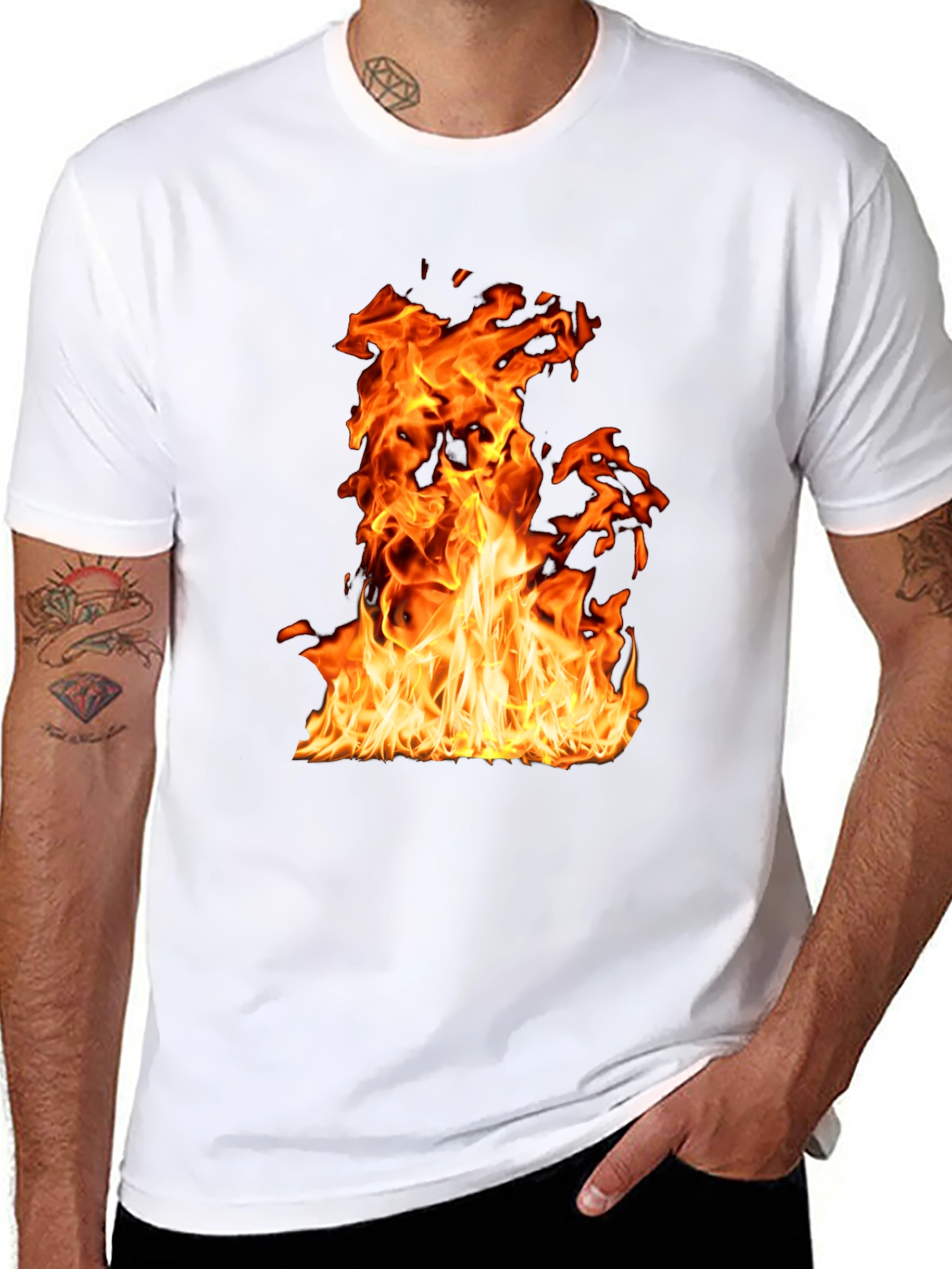 Flaming Hot Black T-Shirt