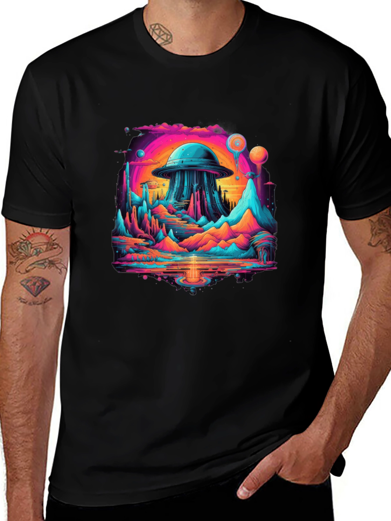 UFO Landscape T-Shirt
