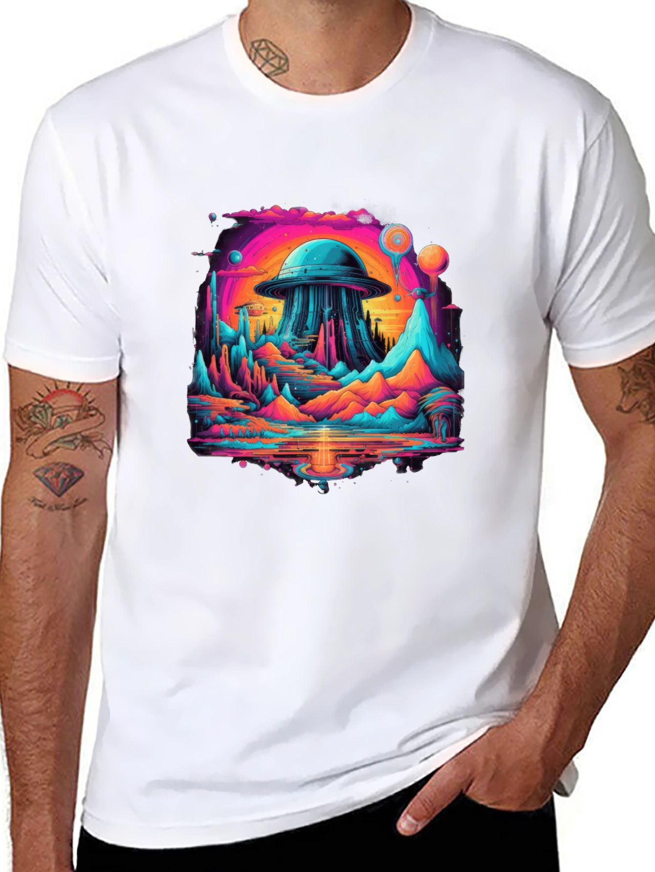 UFO Landscape T-Shirt
