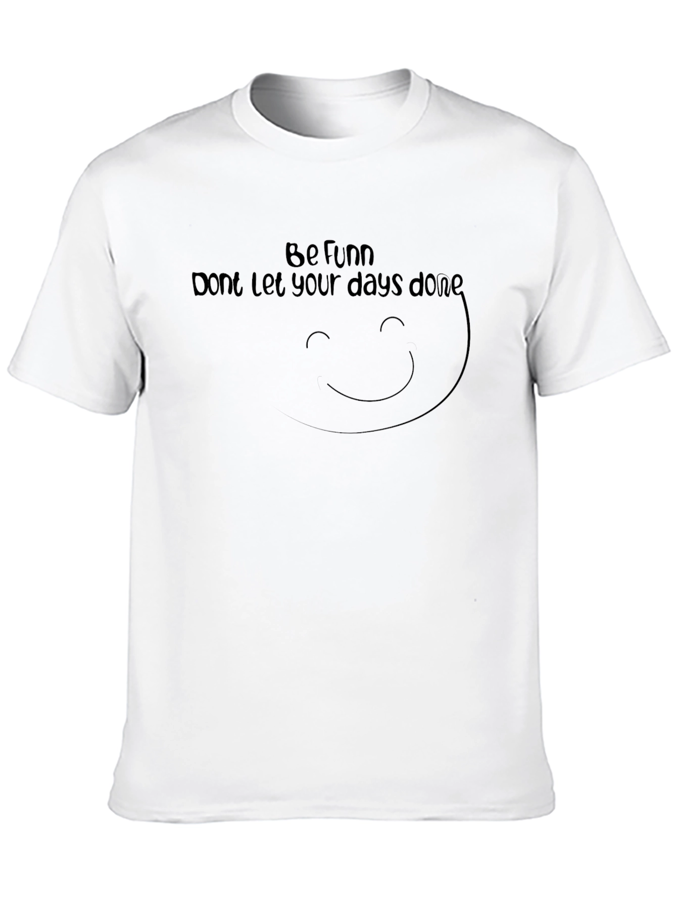 Be Fun Graphic T-Shirt - Black Crew Neck Tee