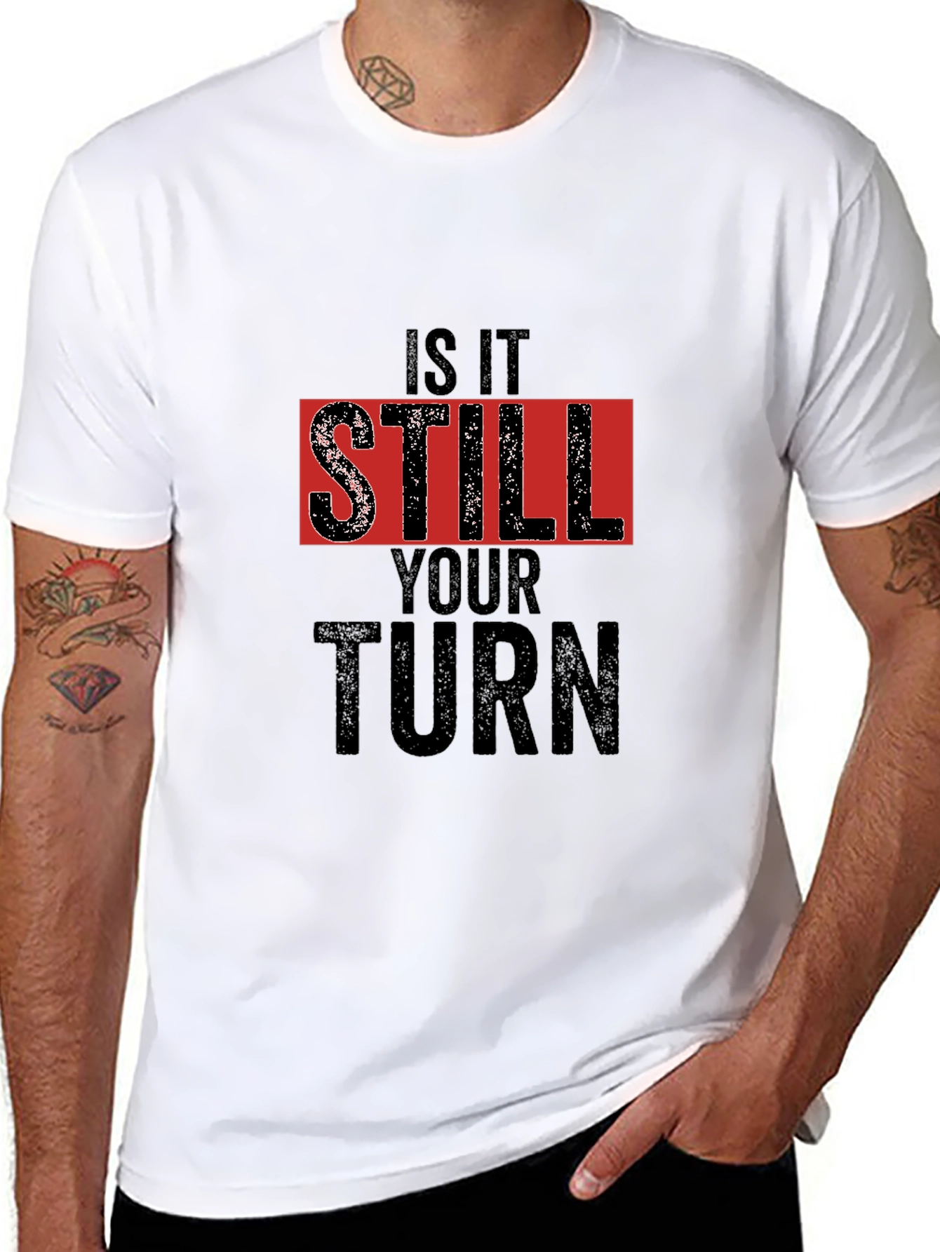 Is It Still Your Turn Black Graphic Tee