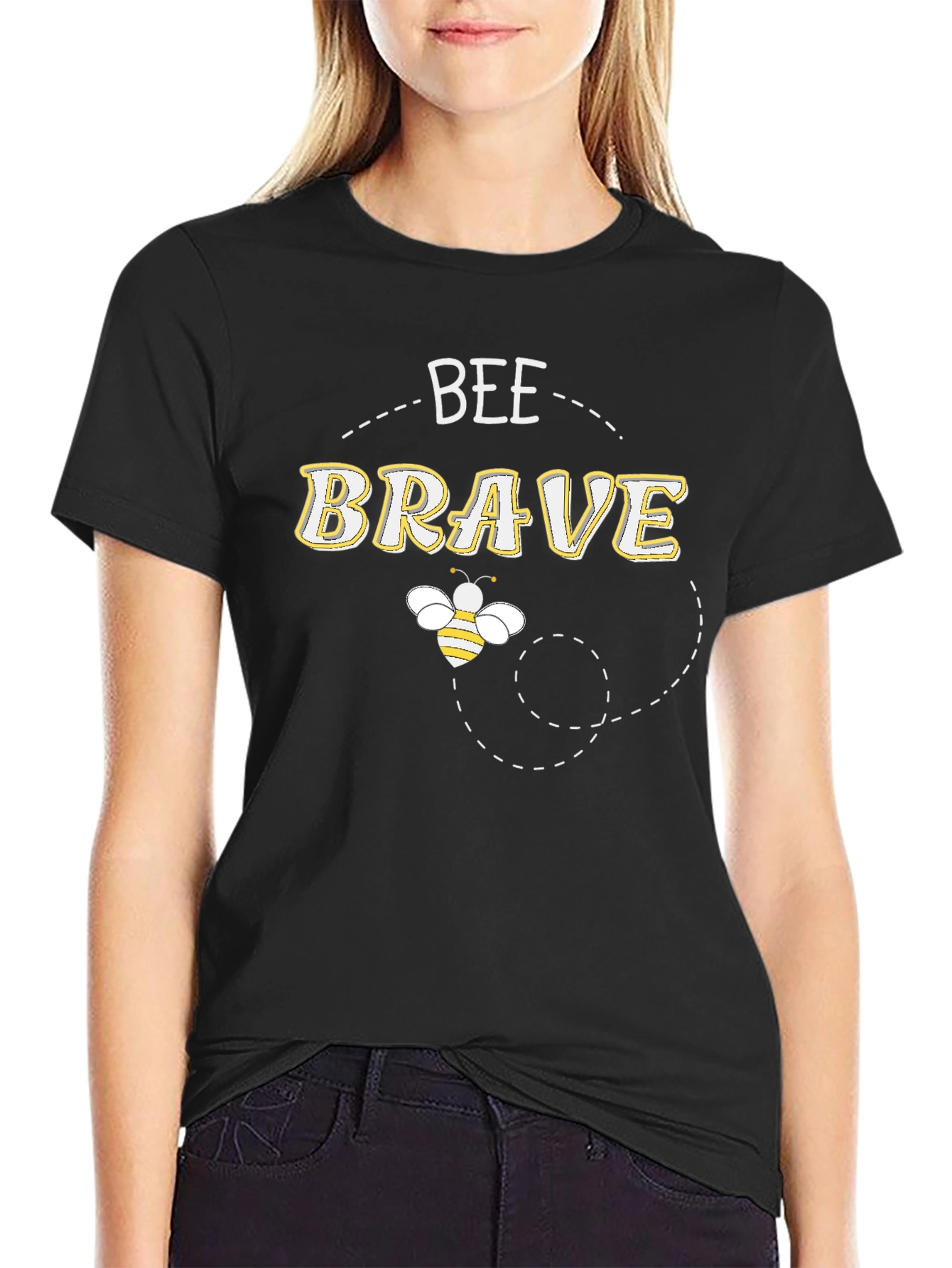 Bee Brave Black T-Shirt