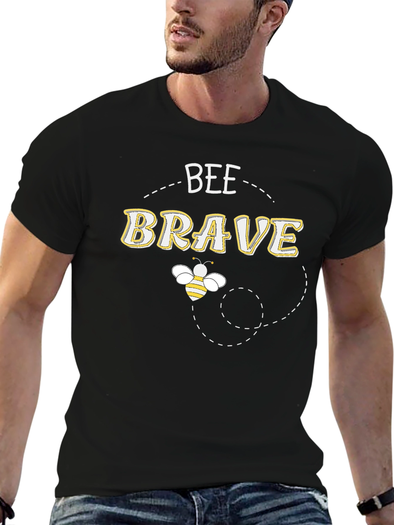 Bee Brave Black T-Shirt