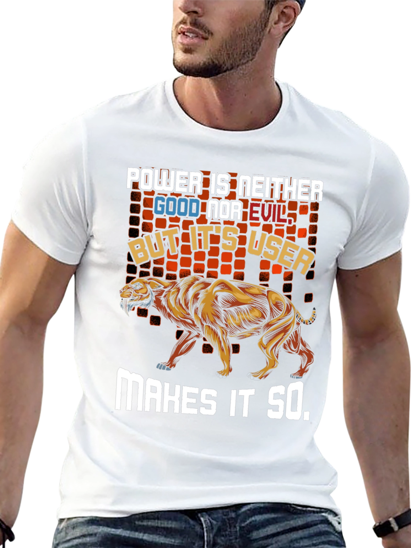 Power T-Shirt - Lion Graphic Tee