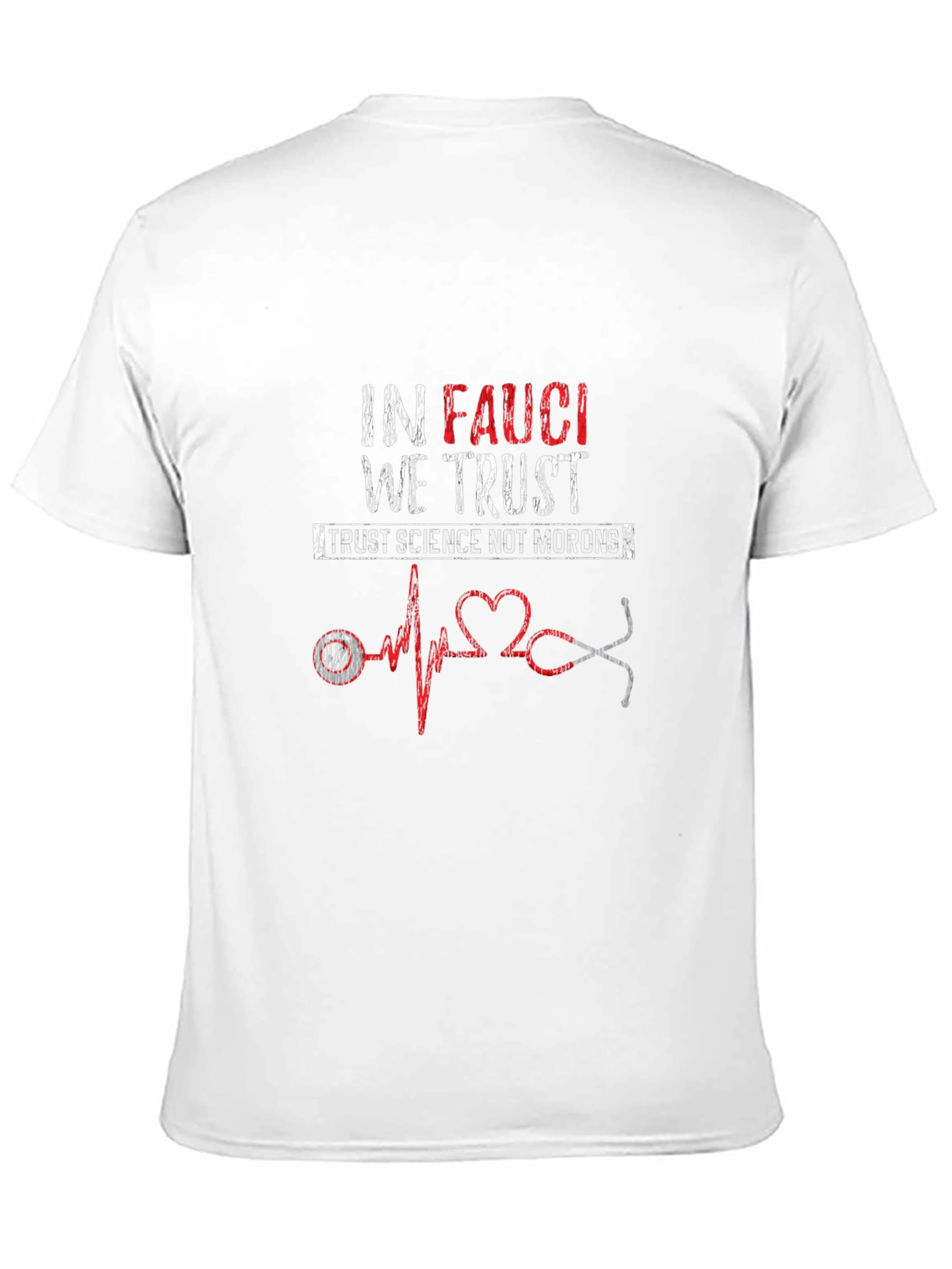 In Fauci We Trust Black T-Shirt