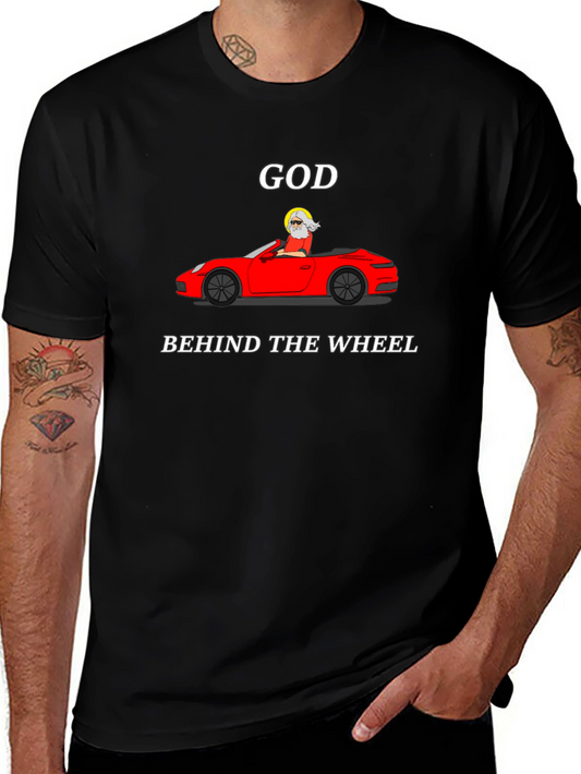 God Behind The Wheel Graphic Tee