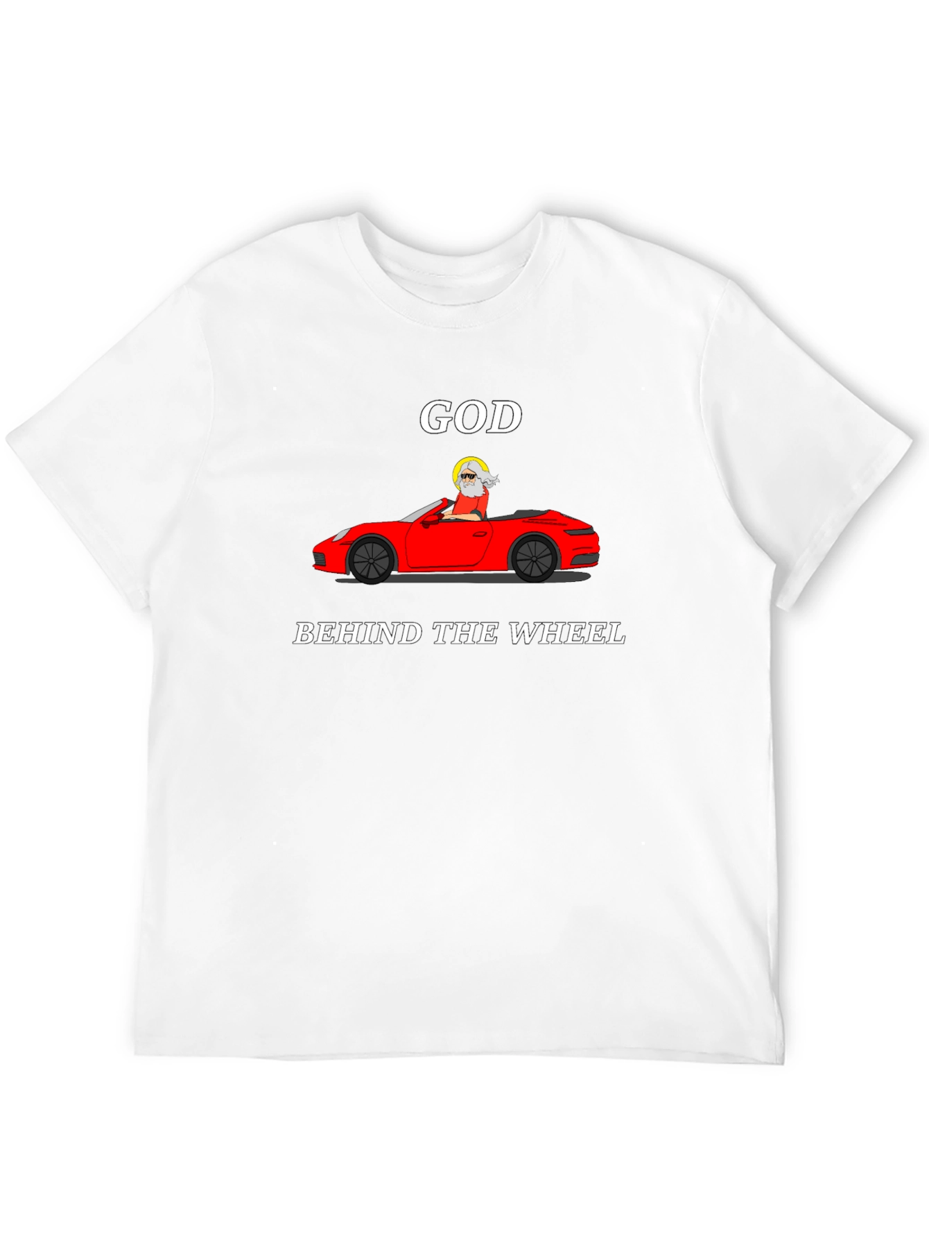 God Behind The Wheel Graphic Tee