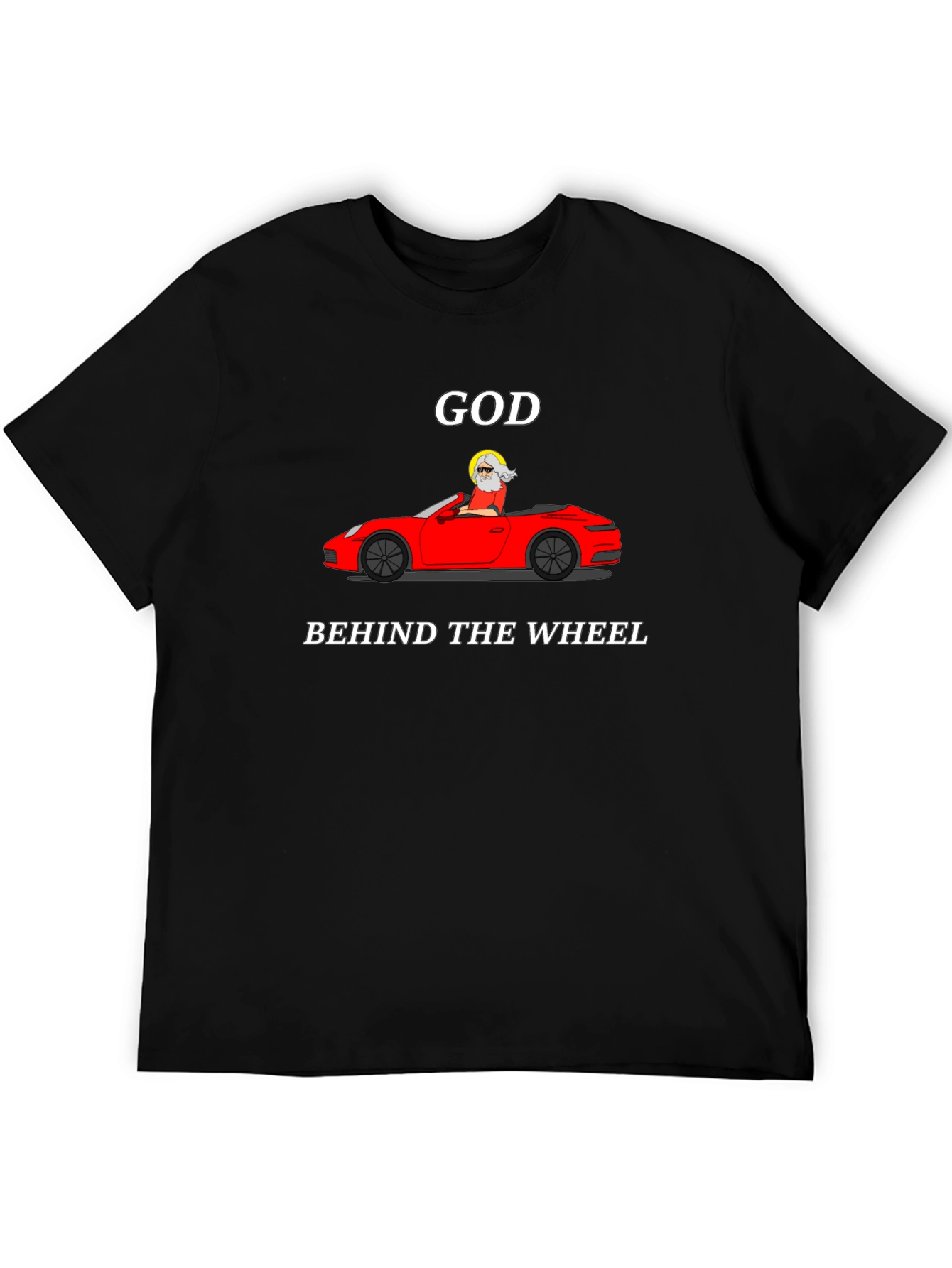 God Behind The Wheel Graphic Tee
