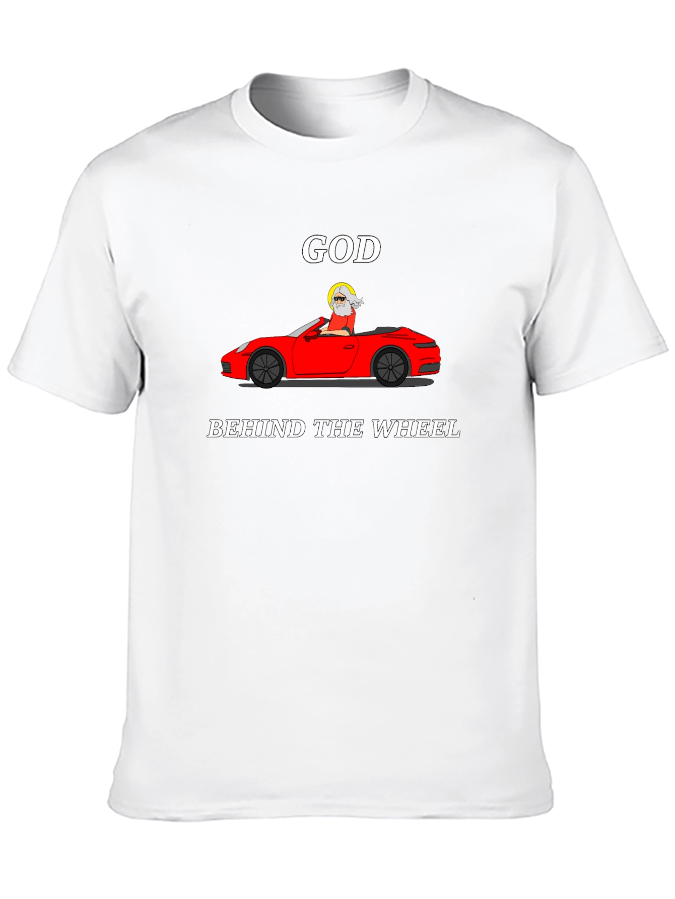 God Behind The Wheel Graphic Tee