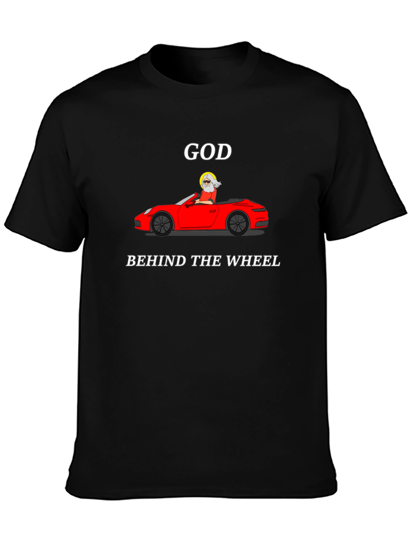 God Behind The Wheel Graphic Tee