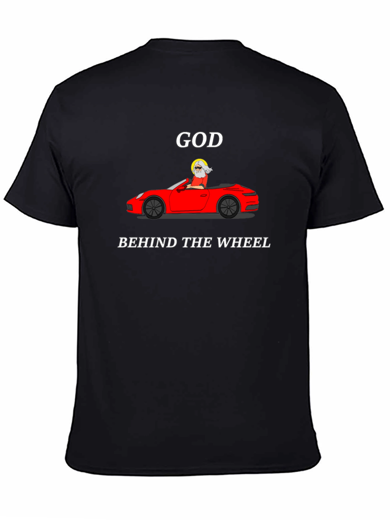 God Behind The Wheel Graphic Tee
