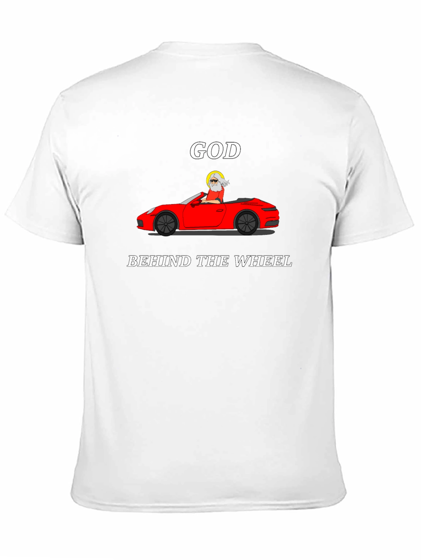 God Behind The Wheel Graphic Tee