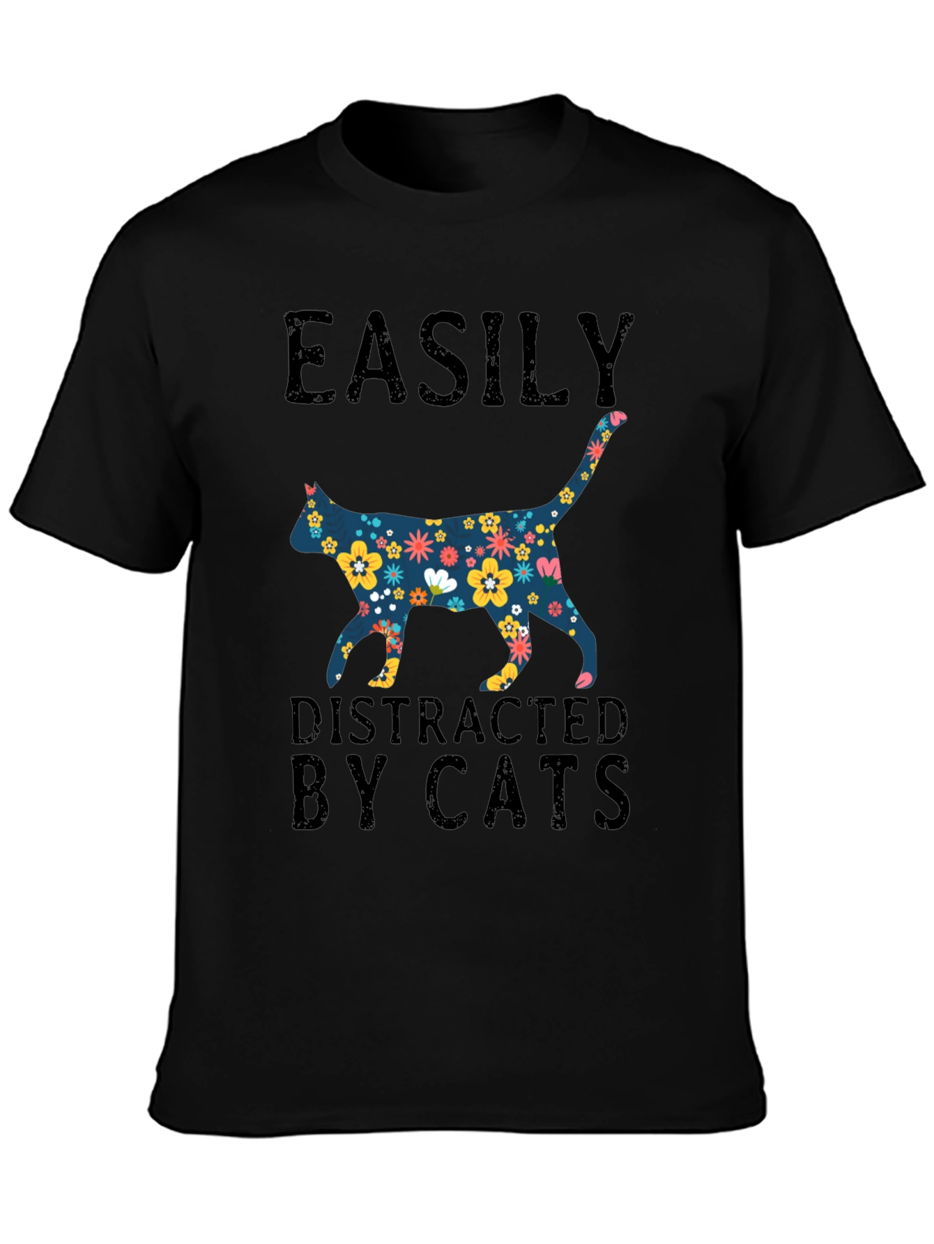 Easily Distracted by Cats T-Shirt