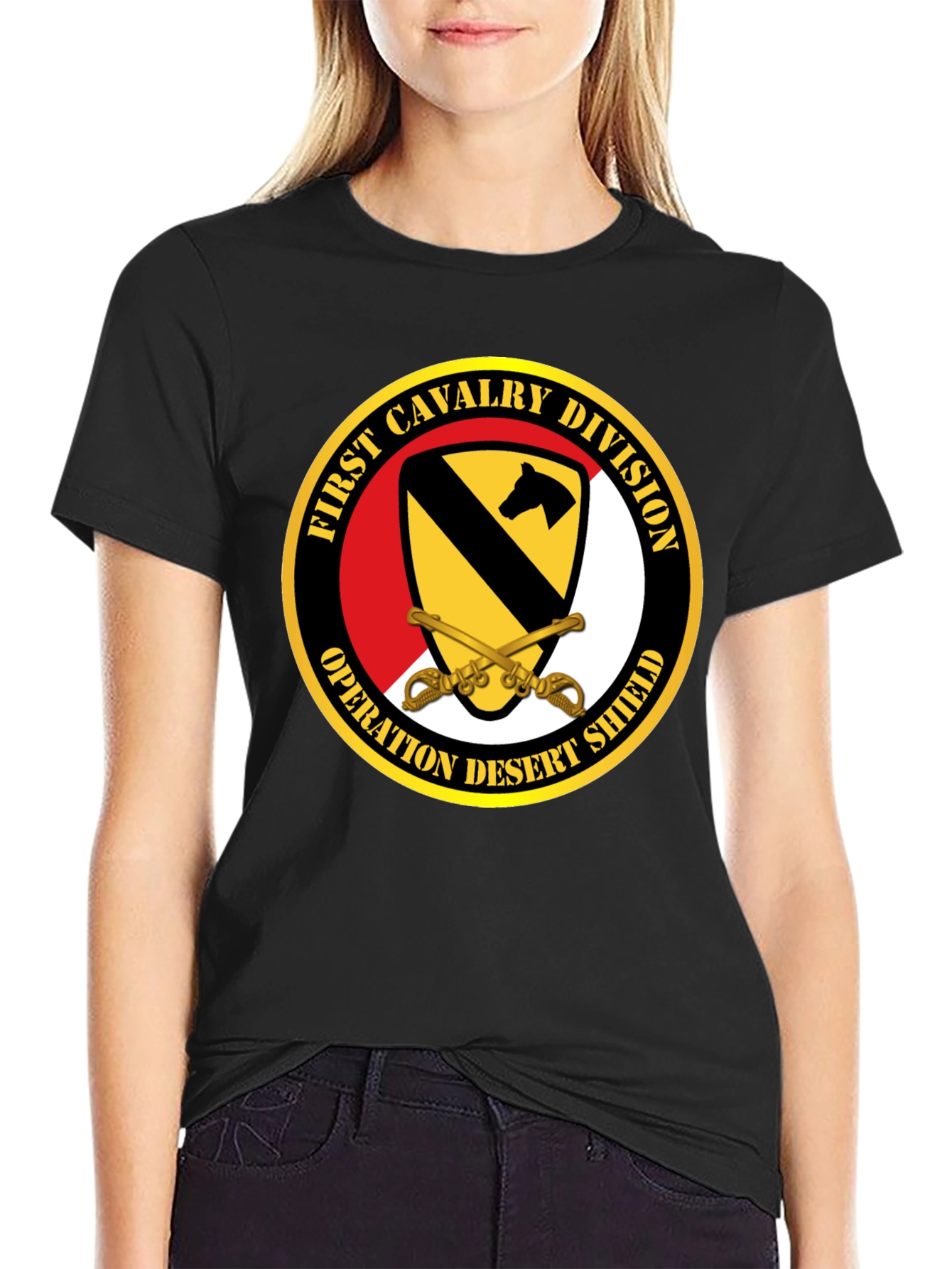 First Cavalry Division Operation Desert Shield T-Shirt