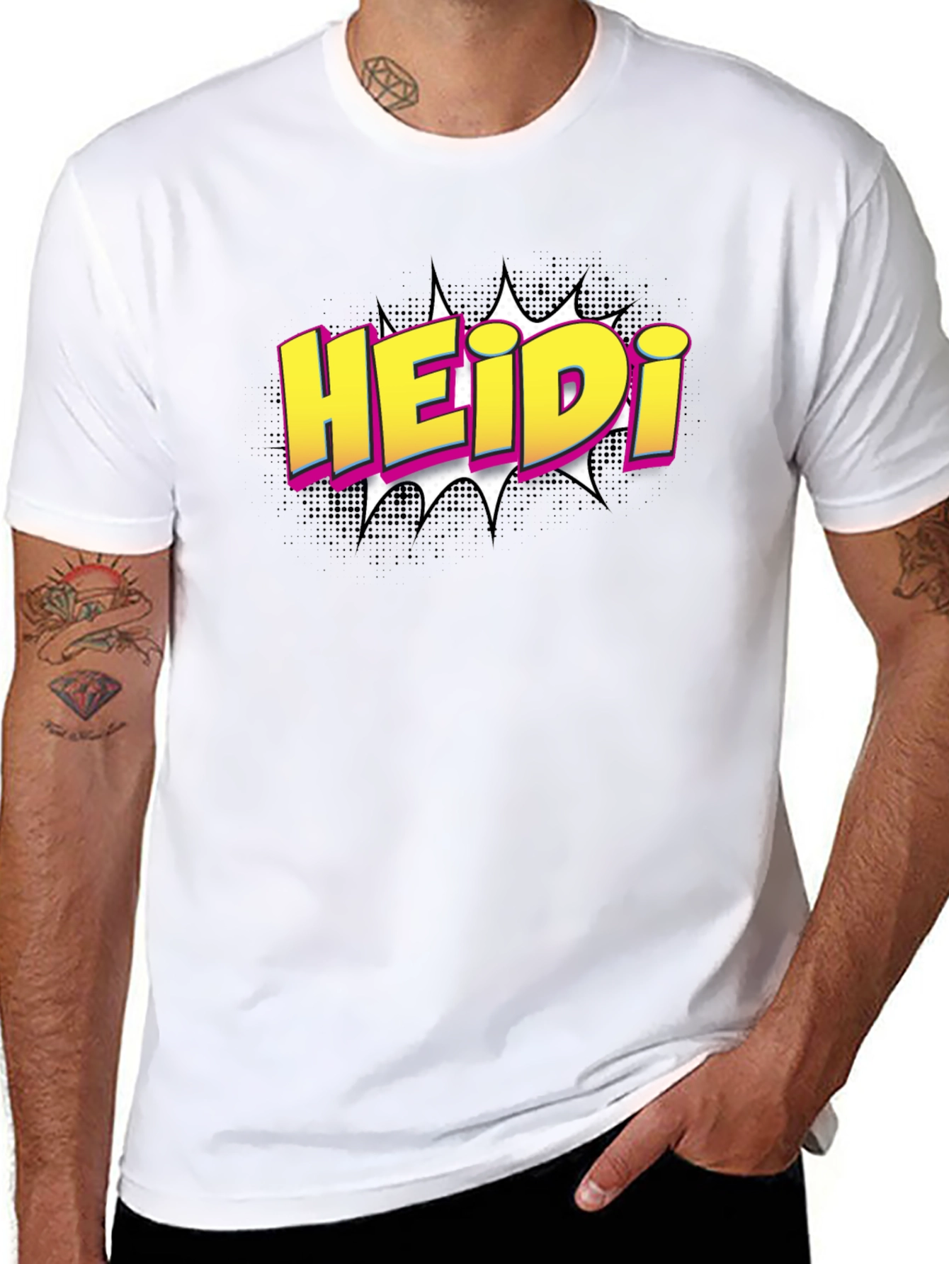 HEIDi Comic Style Graphic T-Shirt