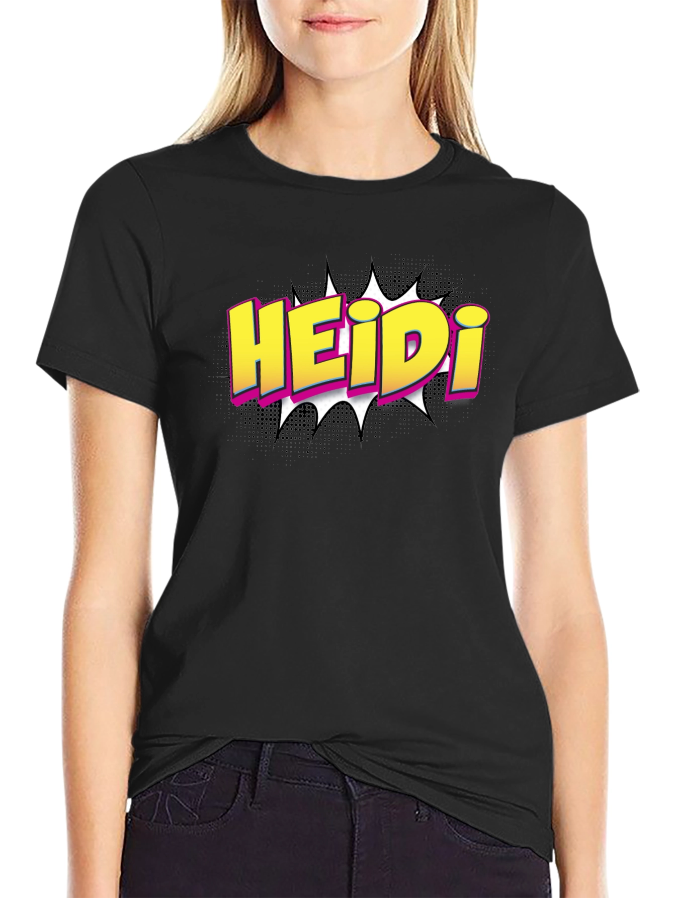 HEIDi Comic Style Graphic T-Shirt
