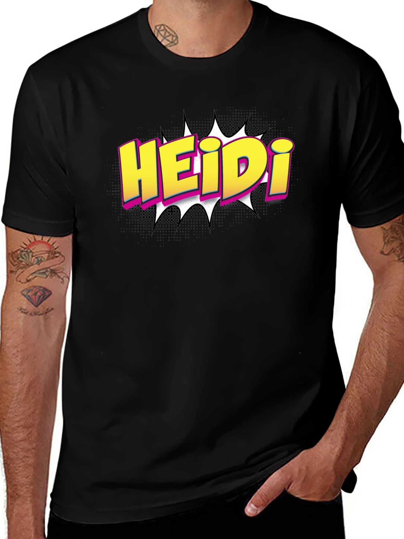 HEIDi Comic Style Graphic T-Shirt