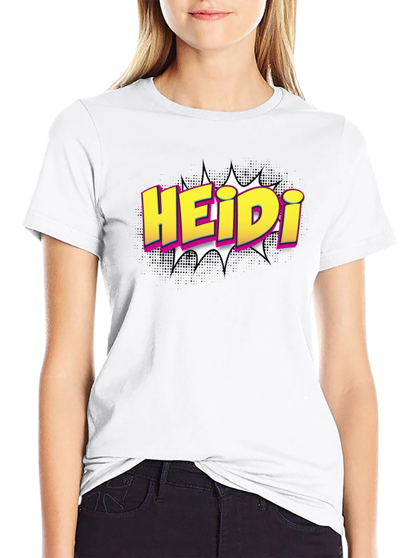 HEIDi Comic Style Graphic T-Shirt