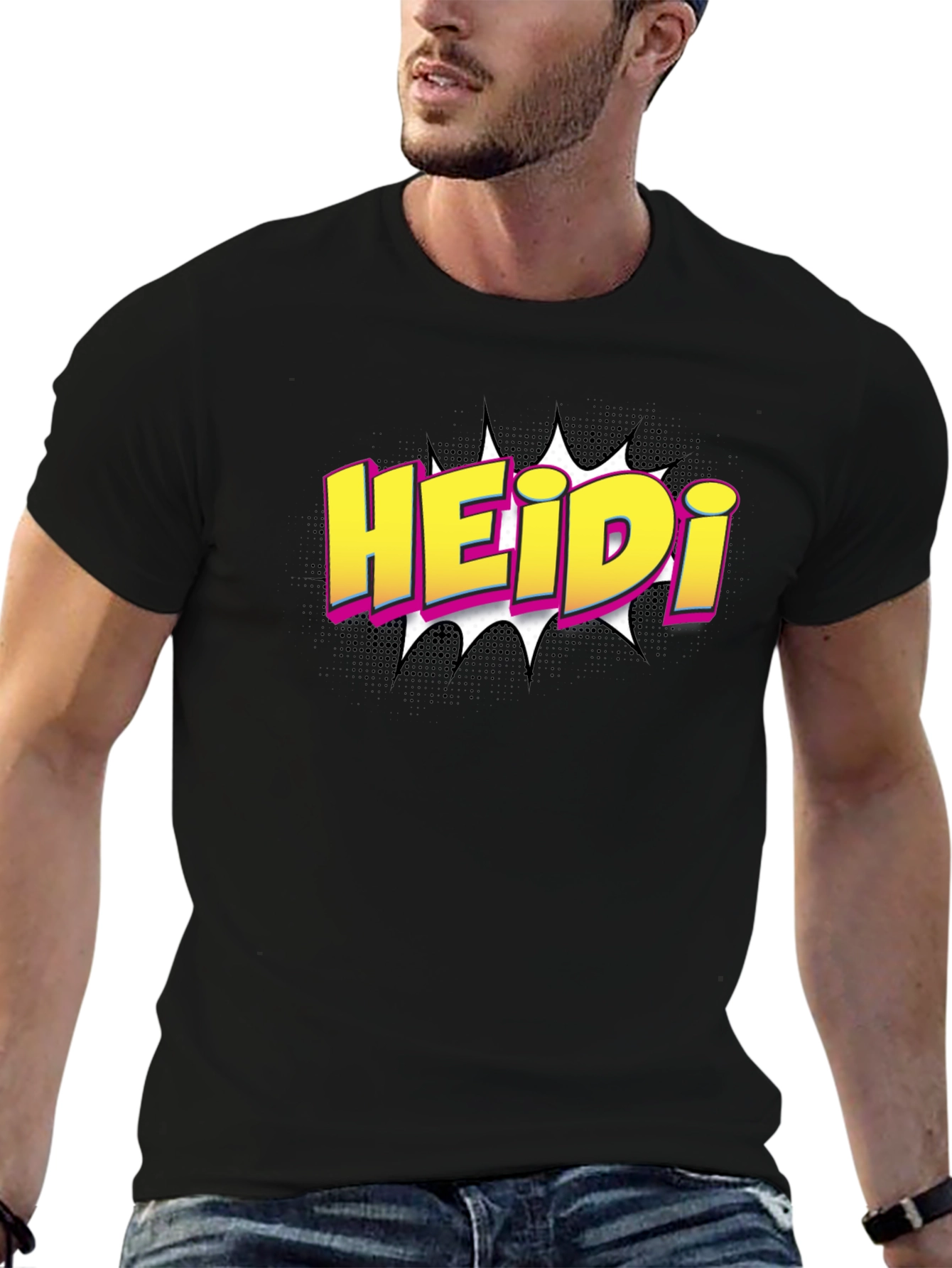 HEIDi Comic Style Graphic T-Shirt