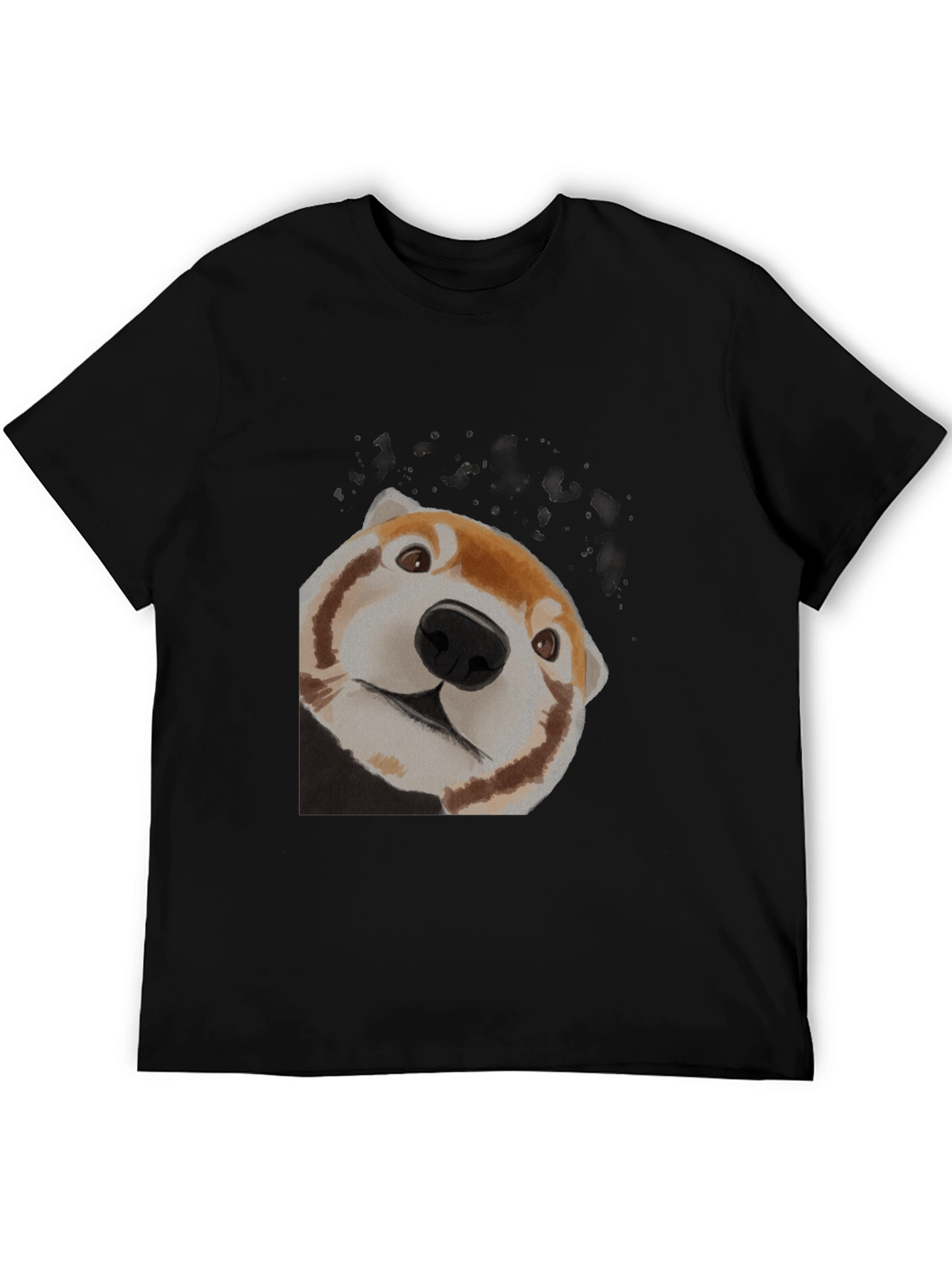 Red Panda Peek Black T-Shirt