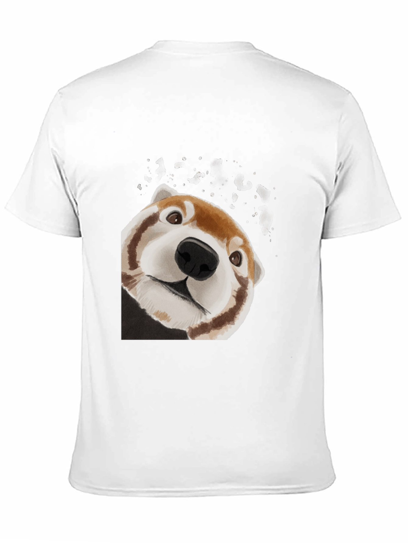 Red Panda Peek Black T-Shirt
