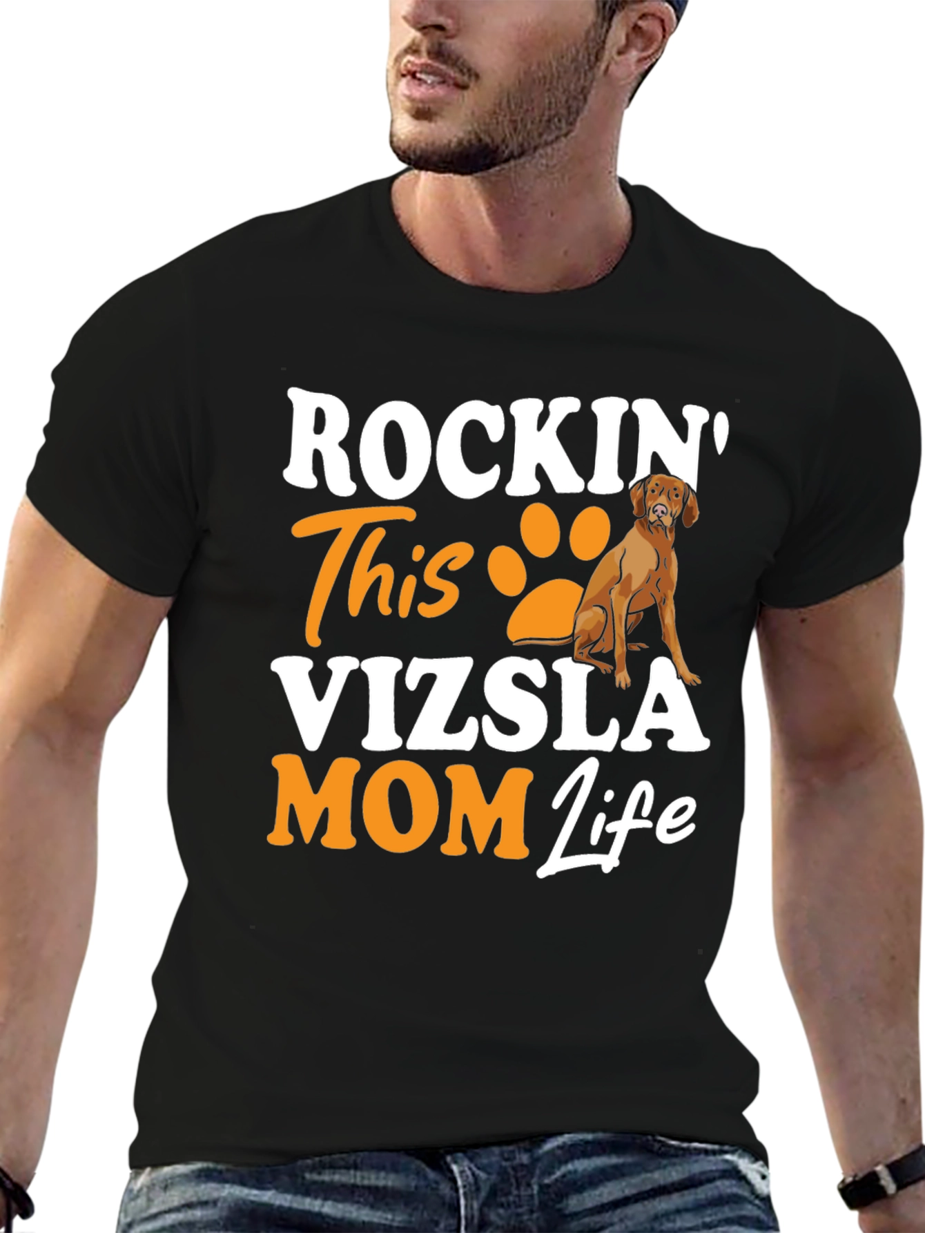 Vizsla Mom Life T-Shirt - Rockin Dog Lover Tee
