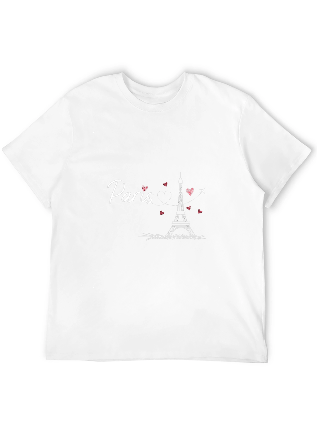 Paris Eiffel Tower Graphic Tee - Stylish Black T-Shirt