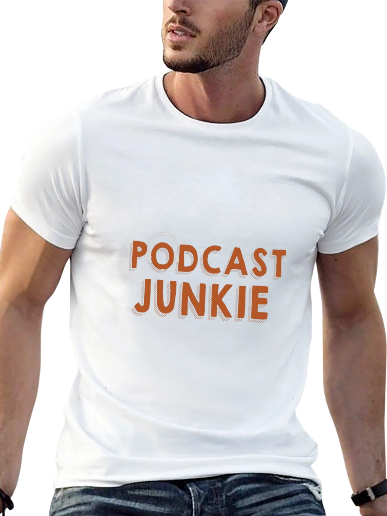 Podcast Junkie Black T-Shirt