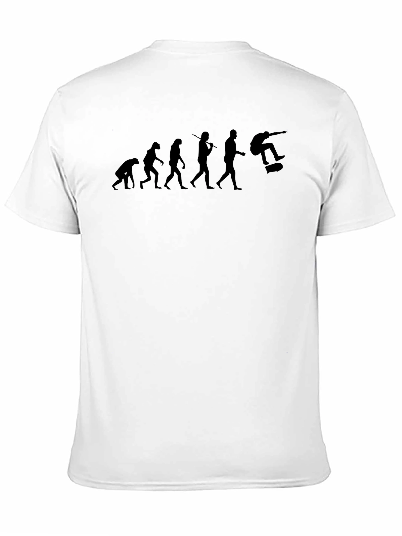 Evolution of Skateboarding T-Shirt - Black Cotton Tee