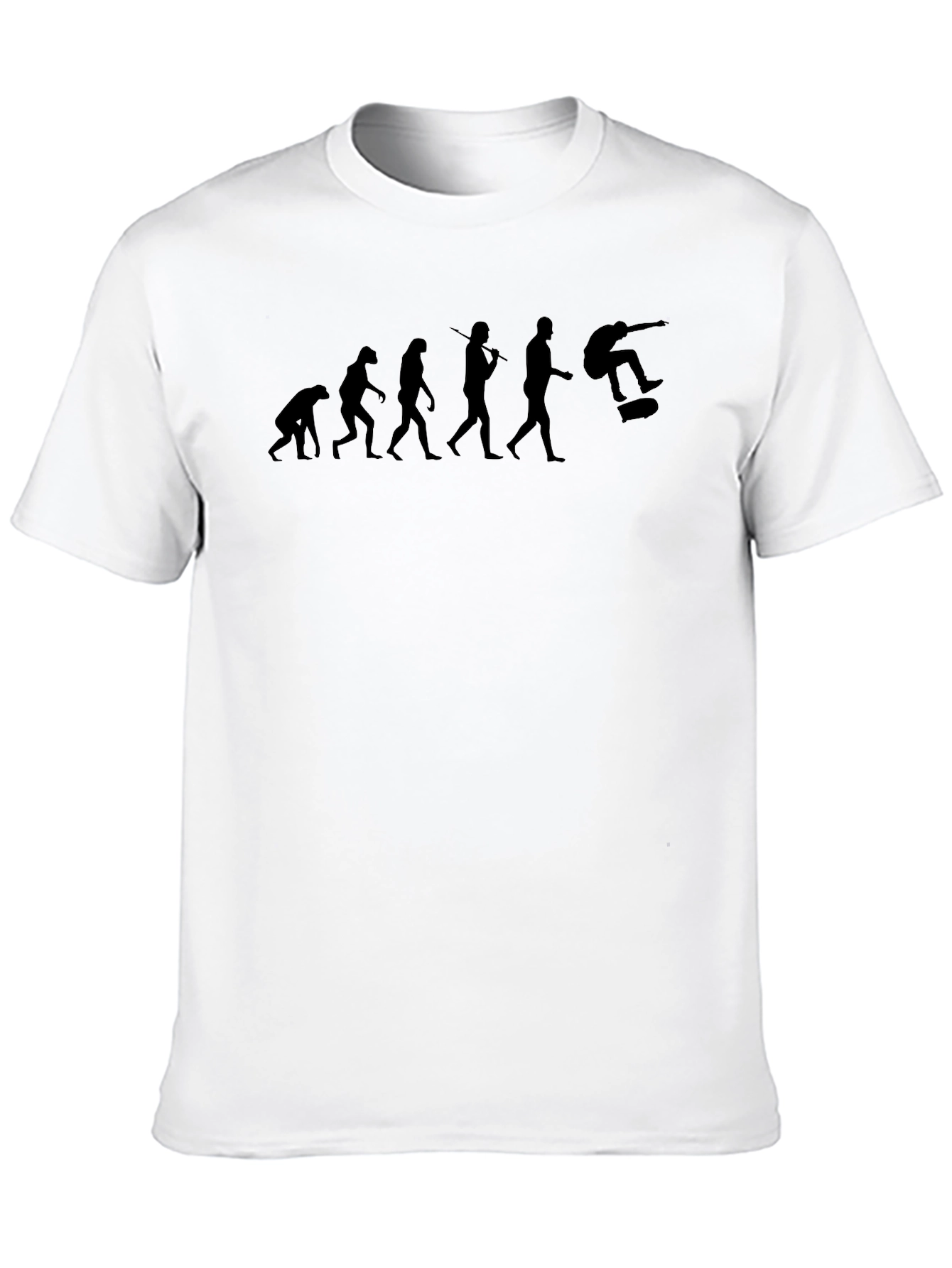 Evolution of Skateboarding T-Shirt - Black Cotton Tee