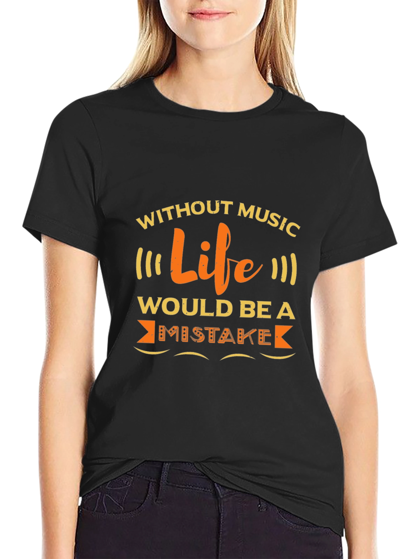 Music Lover T-Shirt: Life Without Music is a Mistake