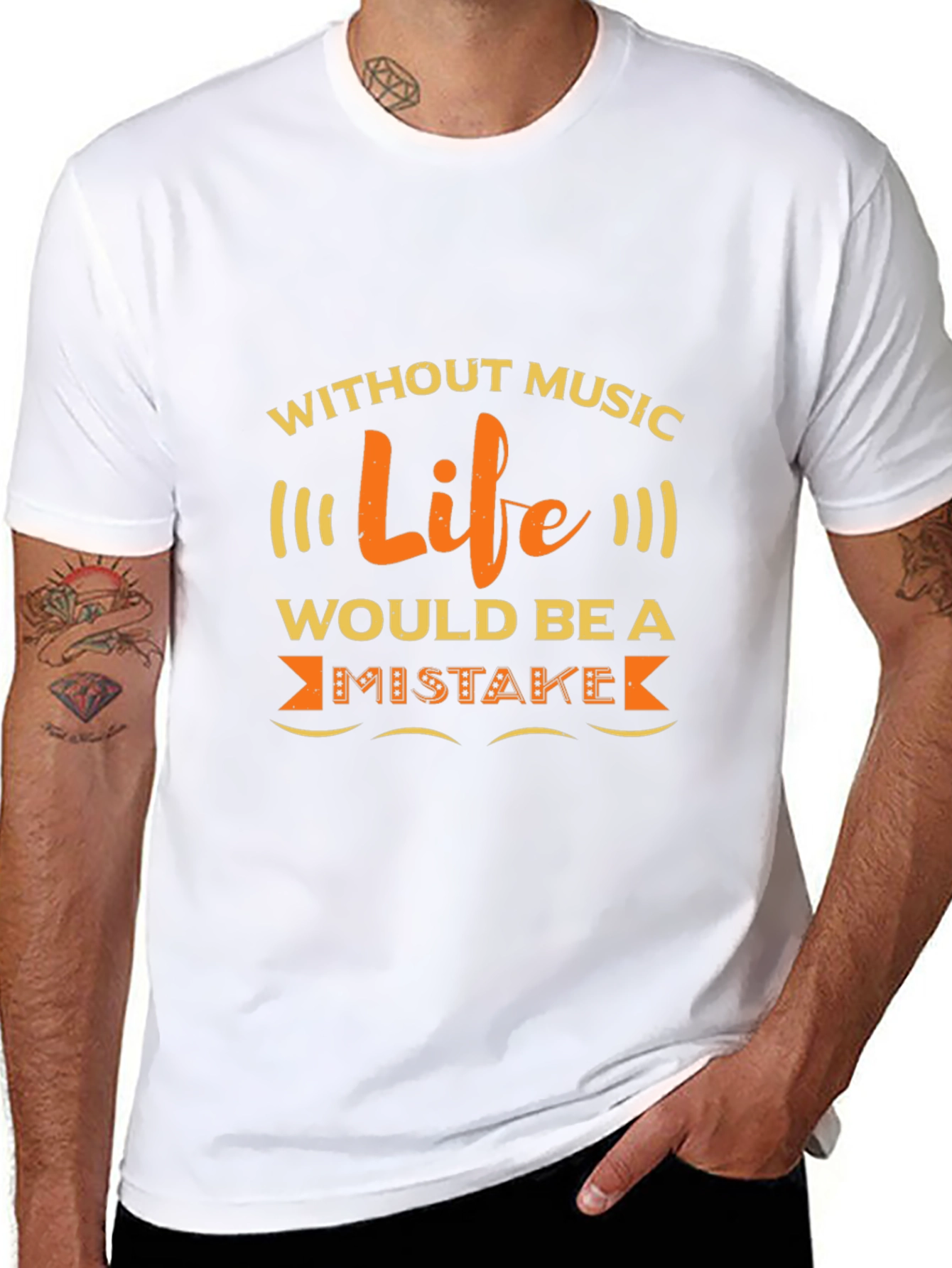 Music Lover T-Shirt: Life Without Music is a Mistake