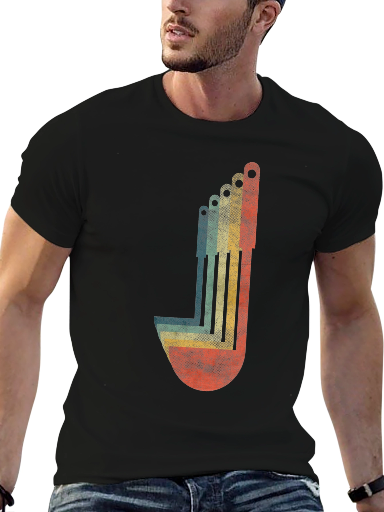 Retro Allen Wrench Graphic Tee - Black